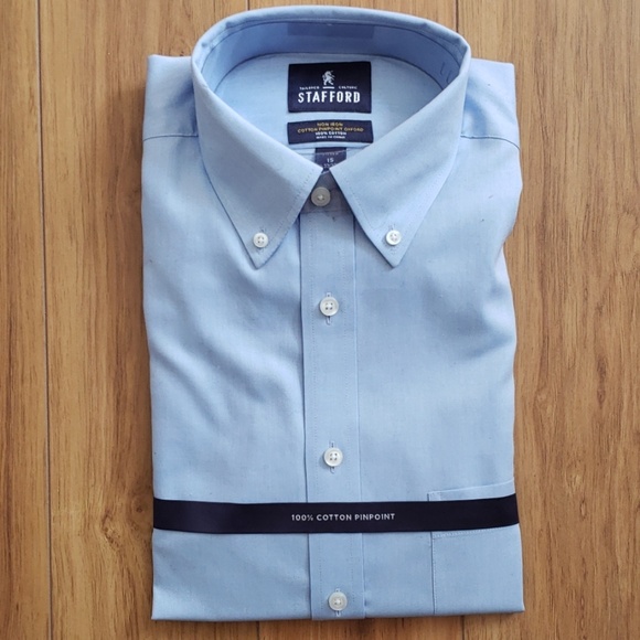 stafford fitted dress shirts